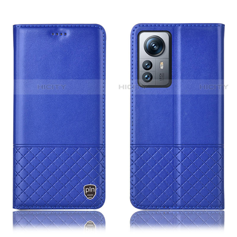 Coque Portefeuille Livre Cuir Etui Clapet H11P pour Xiaomi Mi 12 Pro 5G Bleu Plus