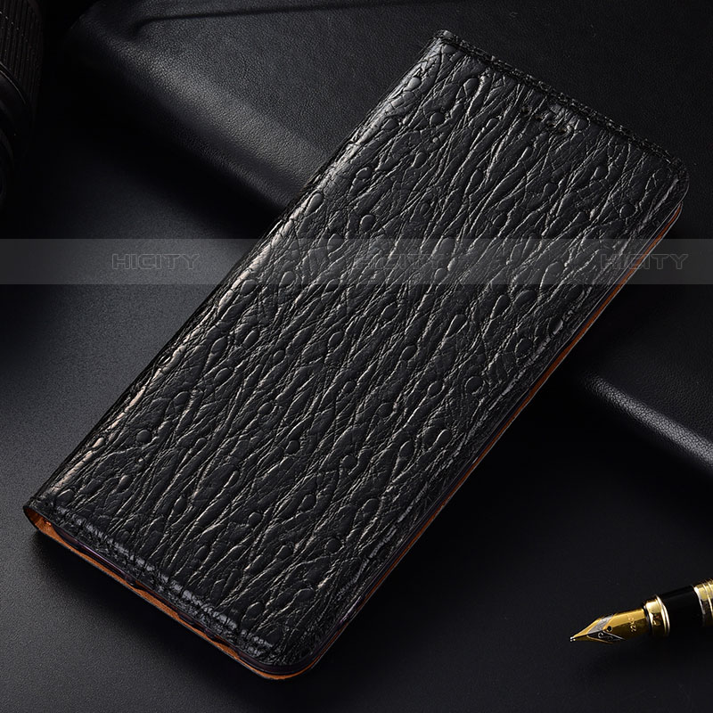 Coque Portefeuille Livre Cuir Etui Clapet H15P pour Motorola Moto Edge 20 Pro 5G Noir Plus