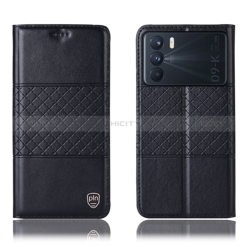 Coque Portefeuille Livre Cuir Etui Clapet H15P pour Oppo K9 Pro 5G Noir Plus