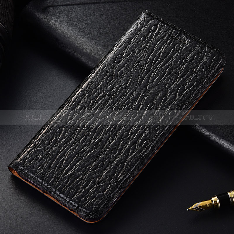 Coque Portefeuille Livre Cuir Etui Clapet H15P pour Samsung Galaxy A50S Noir Plus