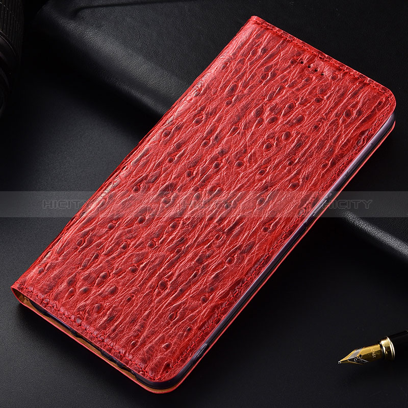 Coque Portefeuille Livre Cuir Etui Clapet H15P pour Samsung Galaxy A50S Rouge Plus