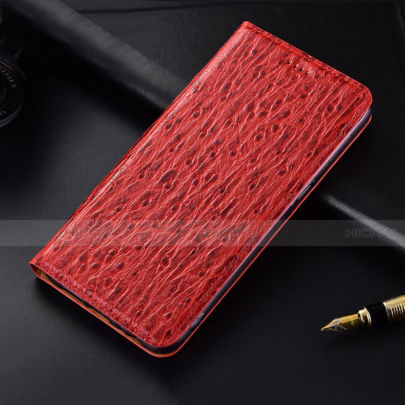 Coque Portefeuille Livre Cuir Etui Clapet H16 pour Apple iPhone 13 Rouge Plus