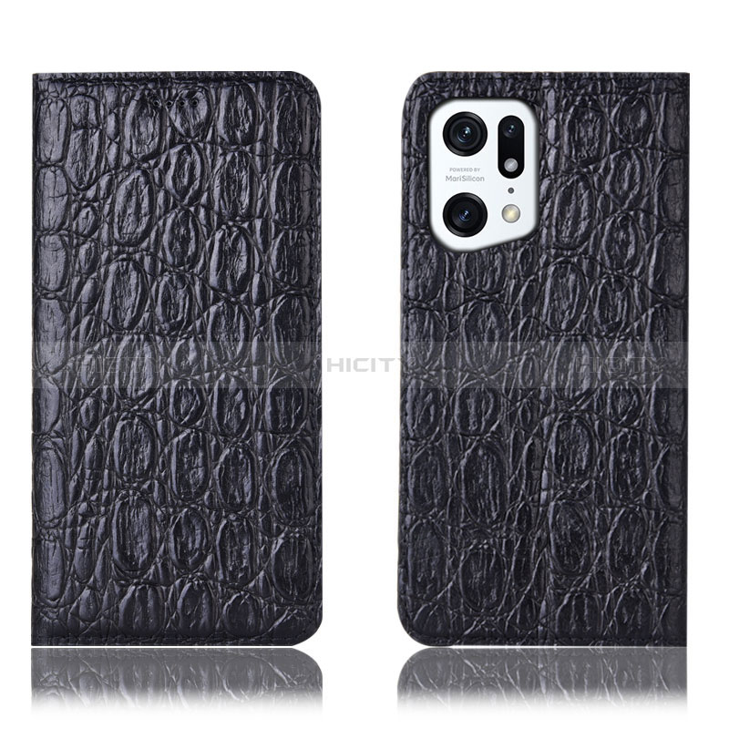 Coque Portefeuille Livre Cuir Etui Clapet H16P pour Oppo Find X5 5G Plus