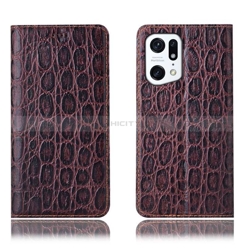 Coque Portefeuille Livre Cuir Etui Clapet H16P pour Oppo Find X5 5G Plus