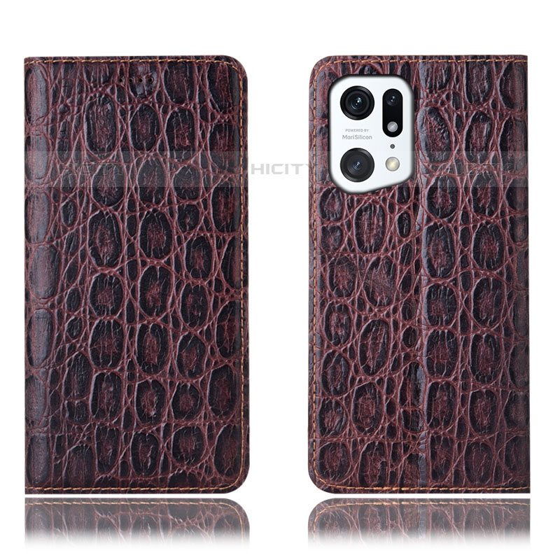 Coque Portefeuille Livre Cuir Etui Clapet H16P pour Oppo Find X5 Pro 5G Plus