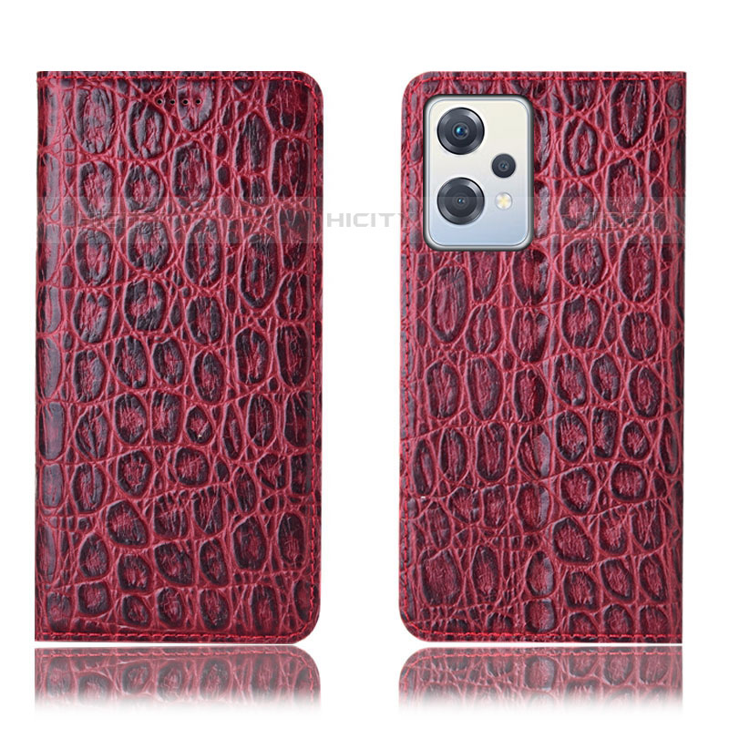 Coque Portefeuille Livre Cuir Etui Clapet H16P pour Oppo K10X 5G Rouge Plus