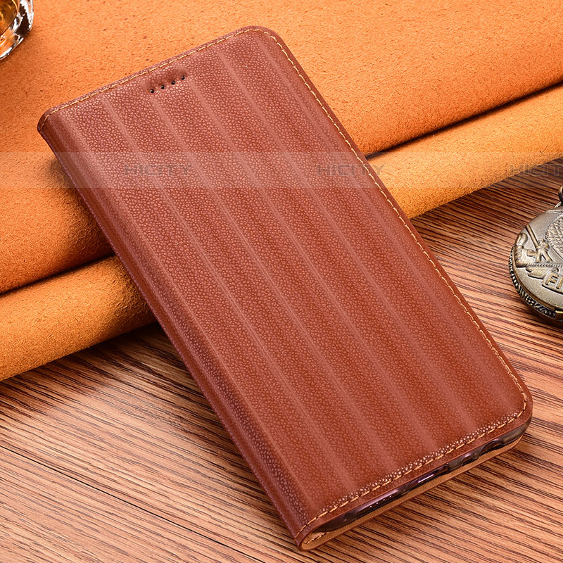 Coque Portefeuille Livre Cuir Etui Clapet H16P pour Samsung Galaxy A52 4G Marron Plus