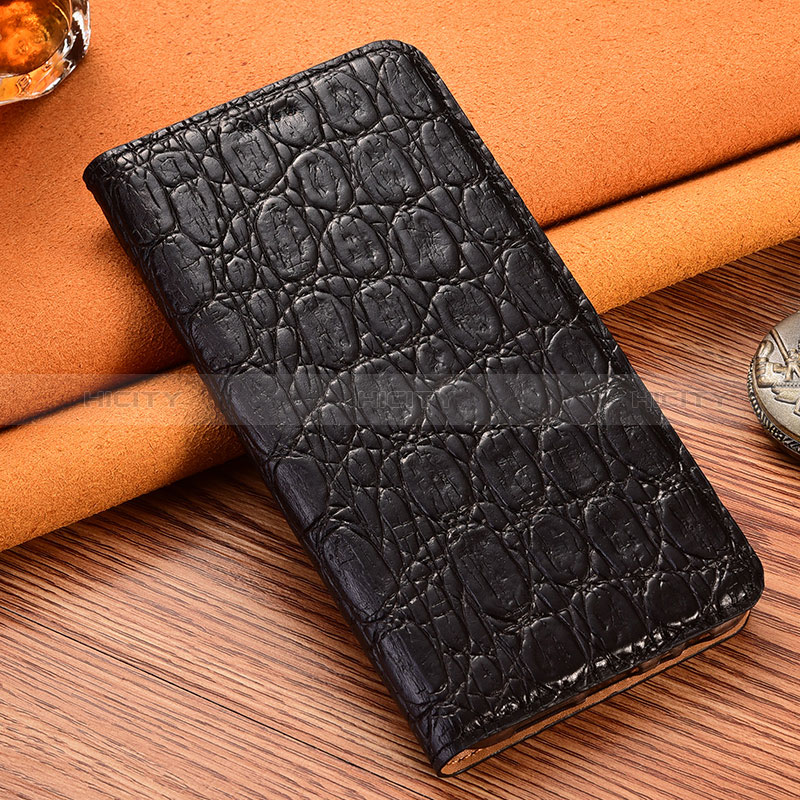 Coque Portefeuille Livre Cuir Etui Clapet H16P pour Xiaomi Redmi Note 9 Noir Plus