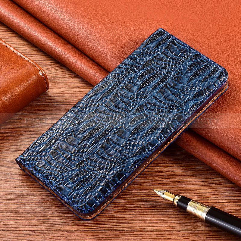 Coque Portefeuille Livre Cuir Etui Clapet H17P pour Asus ZenFone 8 Mini Bleu Plus