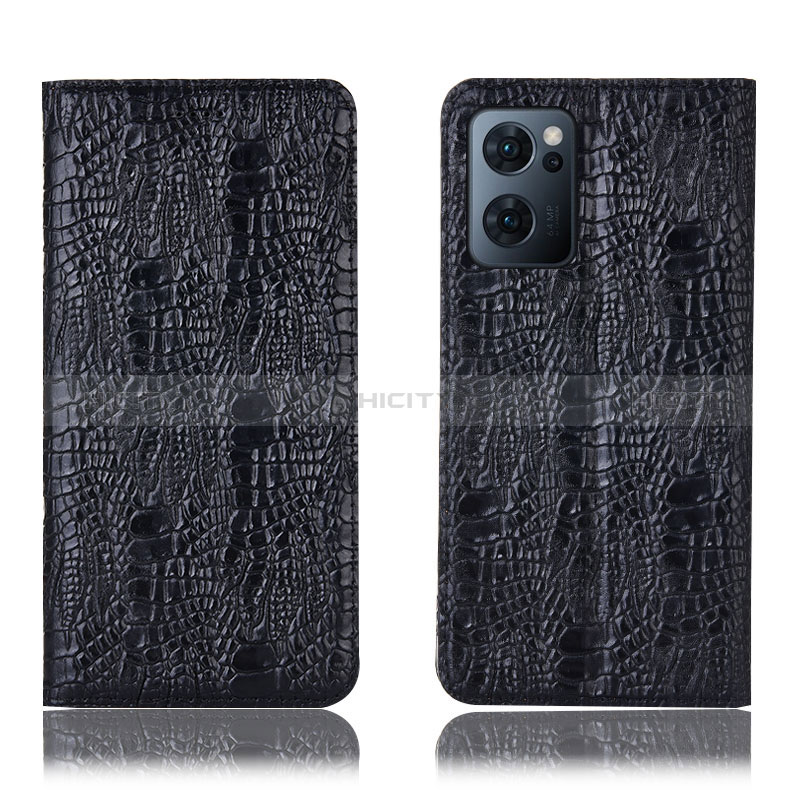 Coque Portefeuille Livre Cuir Etui Clapet H17P pour OnePlus Nord CE 2 5G Noir Plus