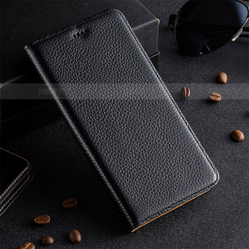 Coque Portefeuille Livre Cuir Etui Clapet H17P pour Vivo iQOO 9 5G Noir Plus