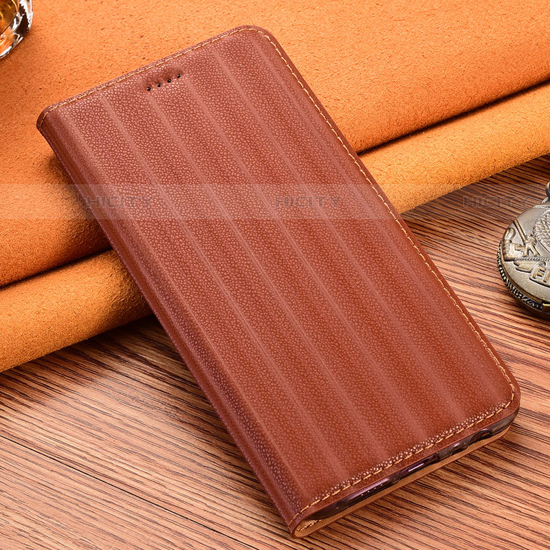 Coque Portefeuille Livre Cuir Etui Clapet H18P pour Motorola Moto Edge 20 Lite 5G Marron Plus