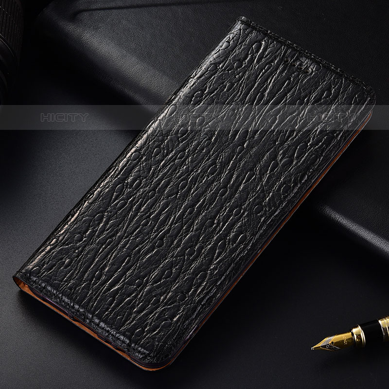 Coque Portefeuille Livre Cuir Etui Clapet H18P pour Oppo A16s Noir Plus