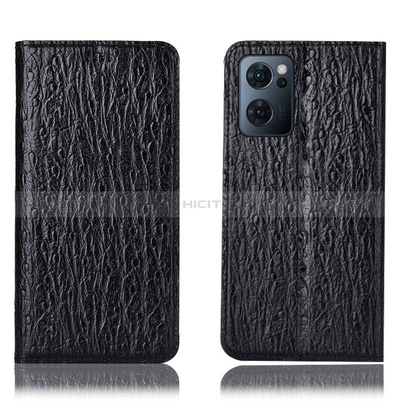 Coque Portefeuille Livre Cuir Etui Clapet H18P pour Oppo Find X5 Lite 5G Noir Plus