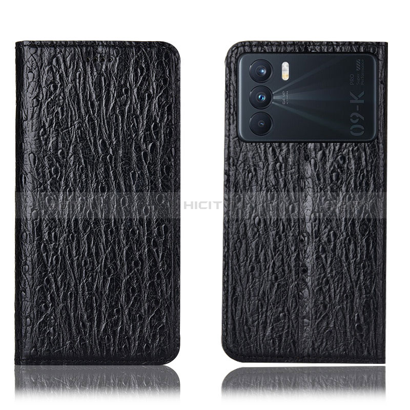 Coque Portefeuille Livre Cuir Etui Clapet H18P pour Oppo K9 Pro 5G Noir Plus