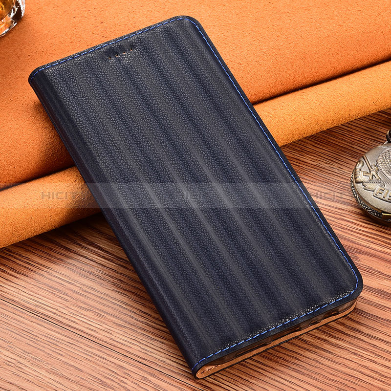 Coque Portefeuille Livre Cuir Etui Clapet H18P pour Samsung Galaxy S24 5G Bleu Plus