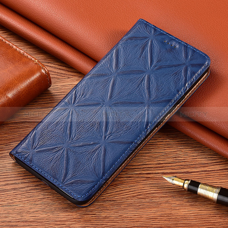 Coque Portefeuille Livre Cuir Etui Clapet H19P pour Asus Zenfone 7 ZS670KS Bleu Plus