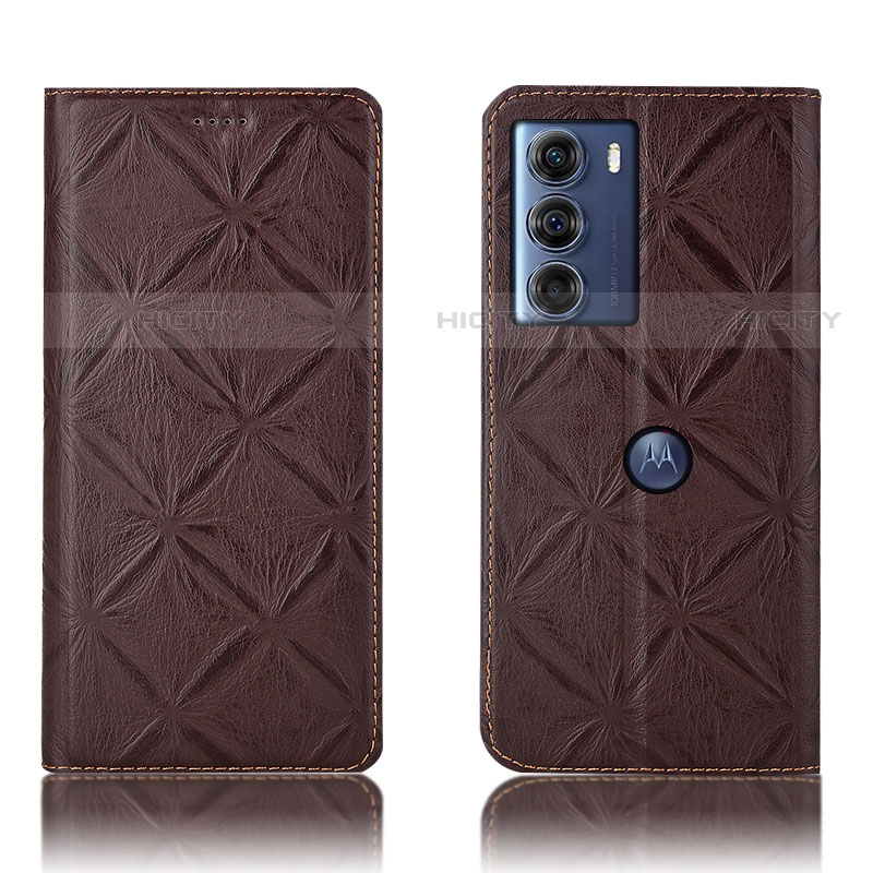 Coque Portefeuille Livre Cuir Etui Clapet H19P pour Motorola Moto Edge S30 5G Marron Plus