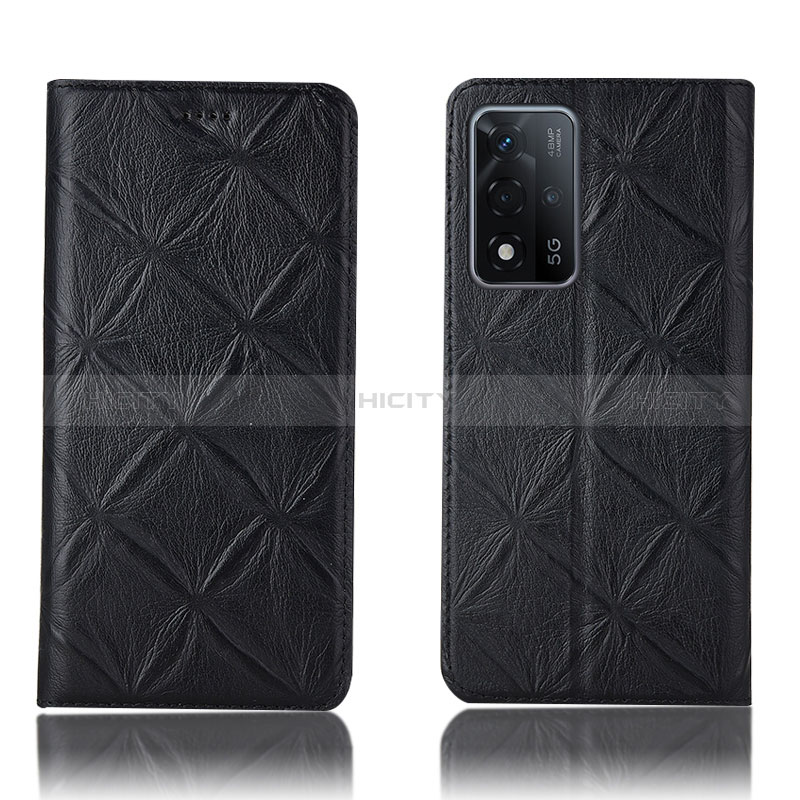 Coque Portefeuille Livre Cuir Etui Clapet H19P pour Oppo A93s 5G Noir Plus