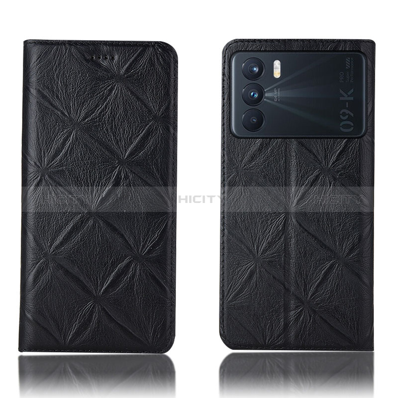 Coque Portefeuille Livre Cuir Etui Clapet H19P pour Oppo K9 Pro 5G Noir Plus