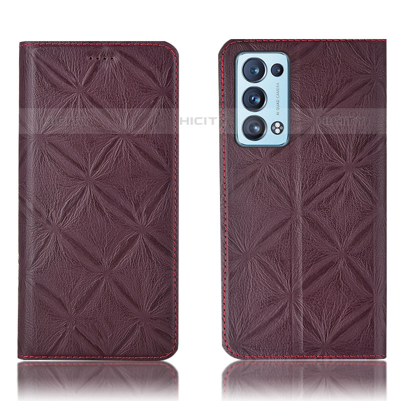 Coque Portefeuille Livre Cuir Etui Clapet H19P pour Oppo Reno6 Pro 5G Plus