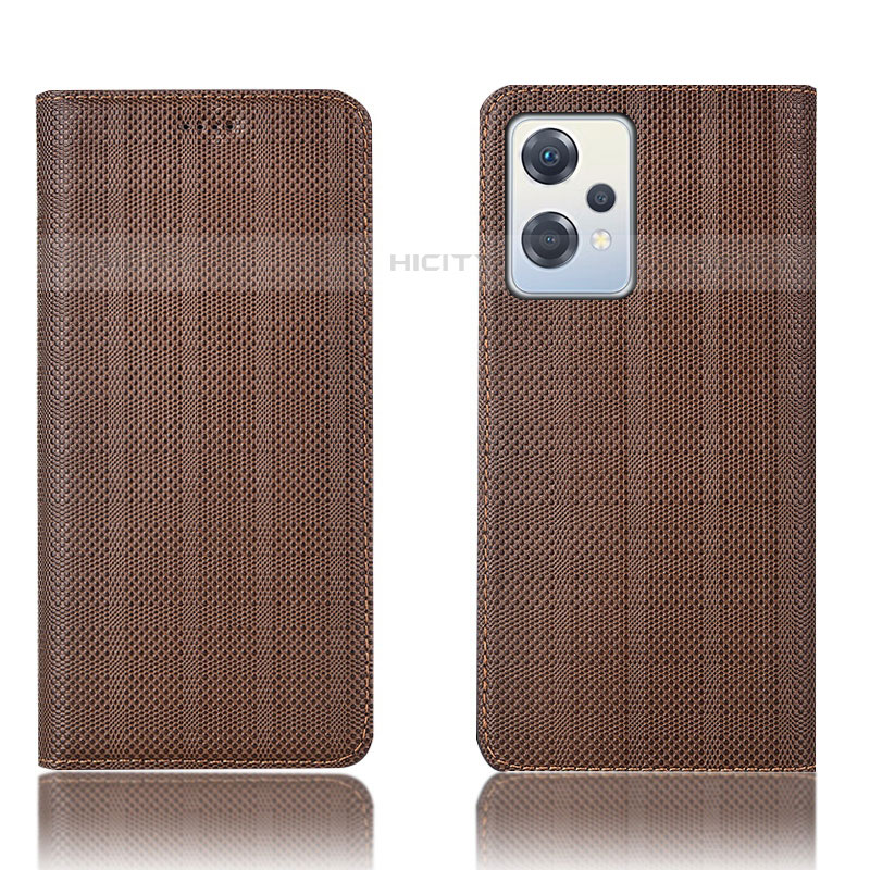 Coque Portefeuille Livre Cuir Etui Clapet H20P pour Oppo K10X 5G Marron Plus