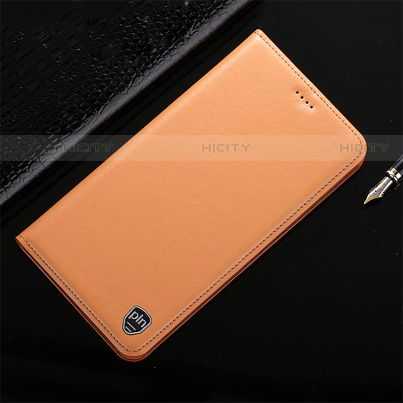 Coque Portefeuille Livre Cuir Etui Clapet H20P pour Vivo iQOO 8 5G Orange Plus