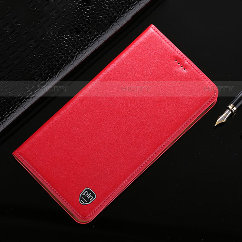 Coque Portefeuille Livre Cuir Etui Clapet H20P pour Vivo iQOO 8 5G Rouge Plus