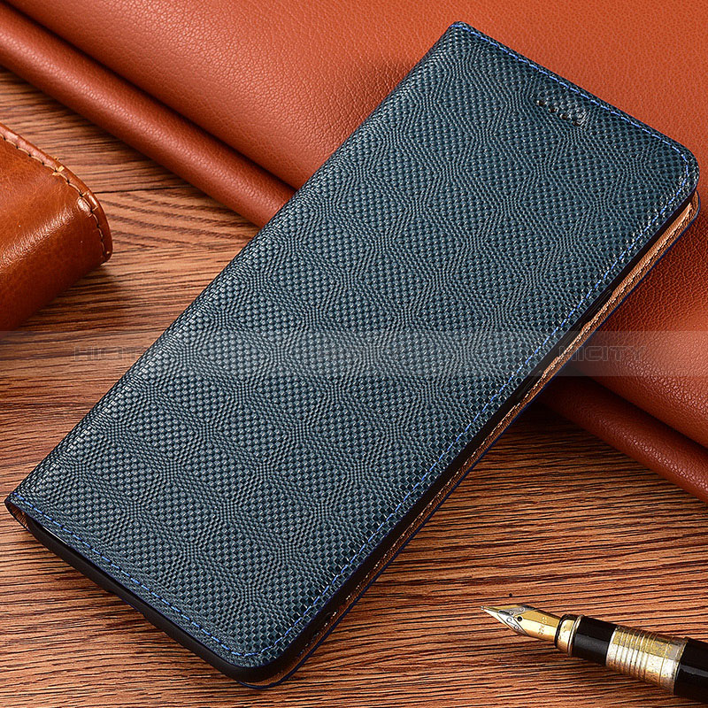 Coque Portefeuille Livre Cuir Etui Clapet H20P pour Xiaomi Mi 10S 5G Bleu Plus