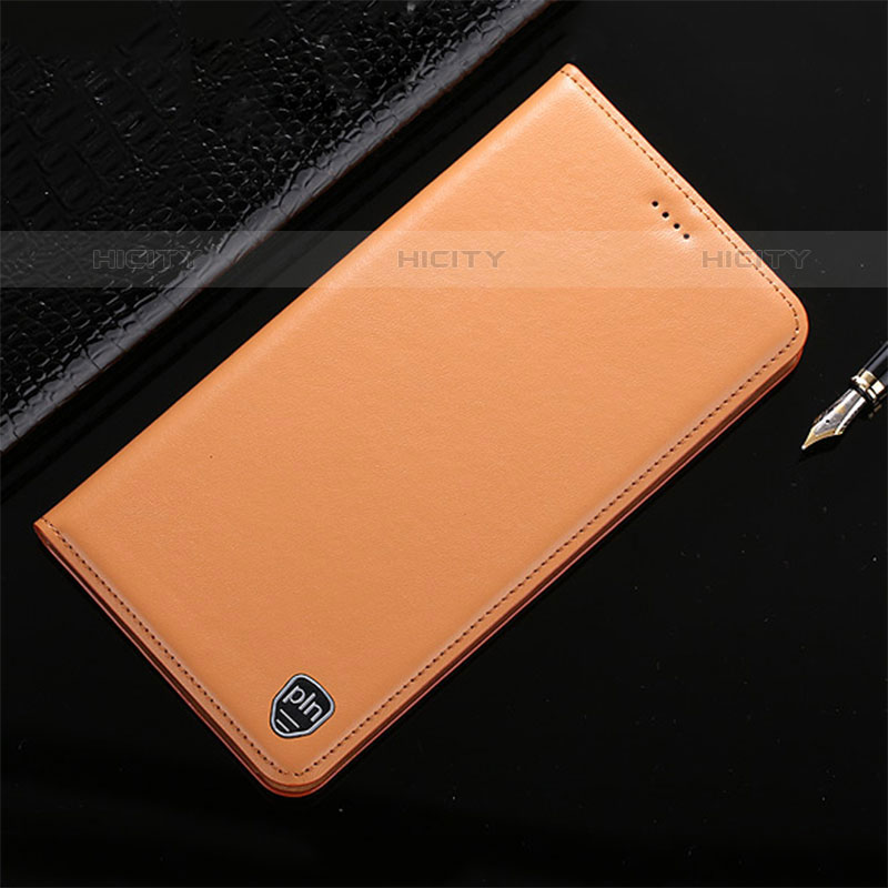 Coque Portefeuille Livre Cuir Etui Clapet H21P pour Google Pixel 8 5G Orange Plus