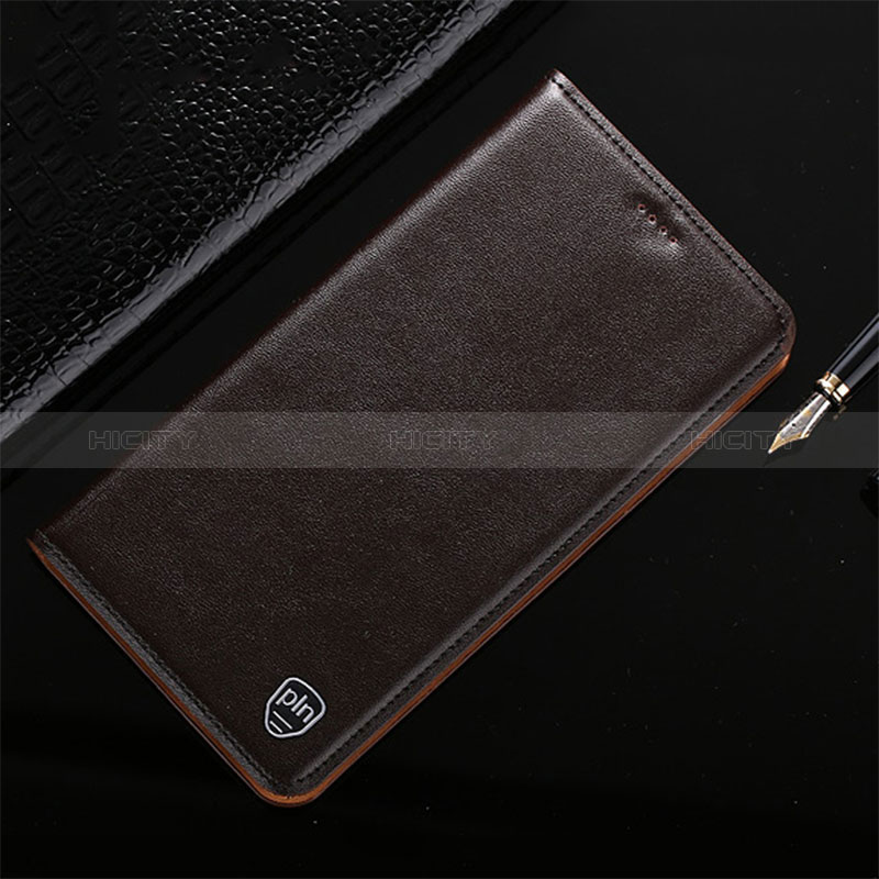 Coque Portefeuille Livre Cuir Etui Clapet H21P pour Huawei Honor 90 Lite 5G Marron Plus