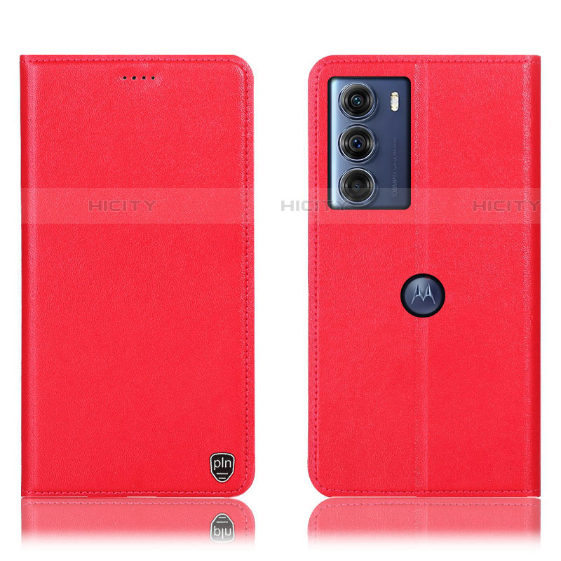 Coque Portefeuille Livre Cuir Etui Clapet H21P pour Motorola Moto Edge S30 5G Rouge Plus