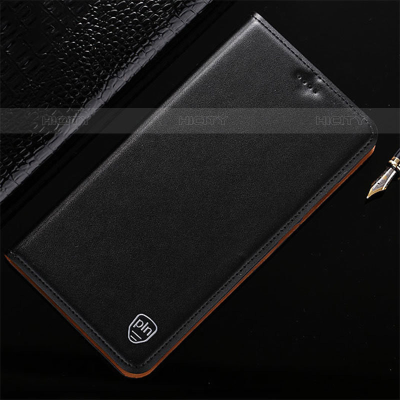 Coque Portefeuille Livre Cuir Etui Clapet H21P pour Oppo A11s Noir Plus