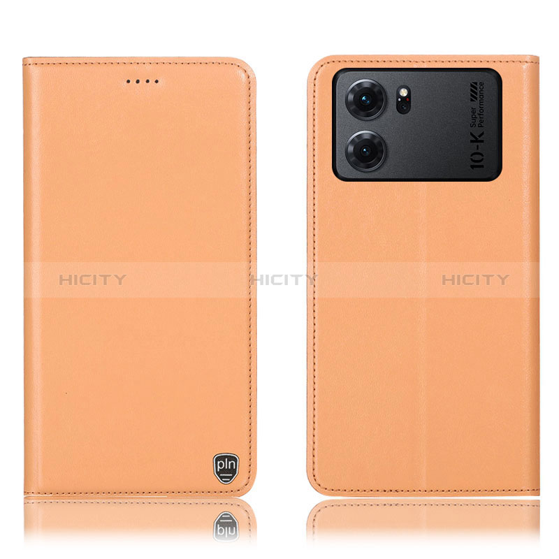 Coque Portefeuille Livre Cuir Etui Clapet H21P pour Oppo K10 5G Orange Plus