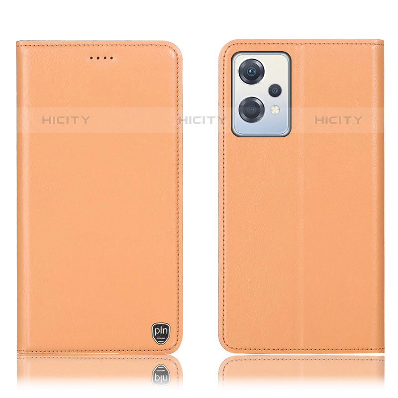 Coque Portefeuille Livre Cuir Etui Clapet H21P pour Oppo K10X 5G Orange Plus