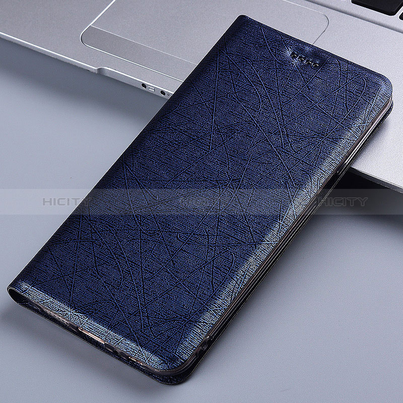 Coque Portefeuille Livre Cuir Etui Clapet H22P pour Apple iPhone Xs Max Bleu Plus