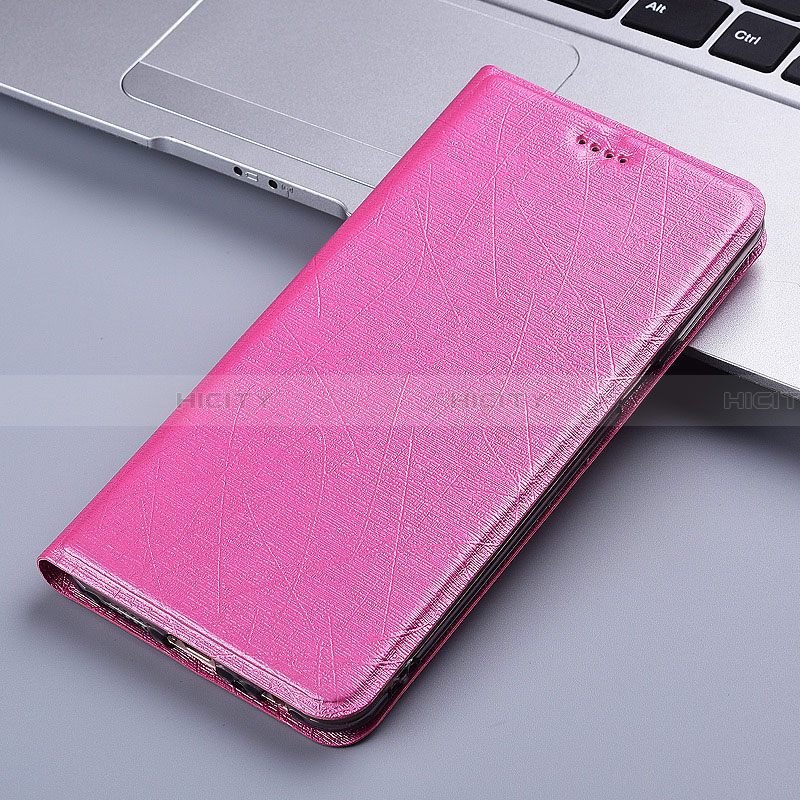 Coque Portefeuille Livre Cuir Etui Clapet H22P pour Samsung Galaxy F02S SM-E025F Rose Plus