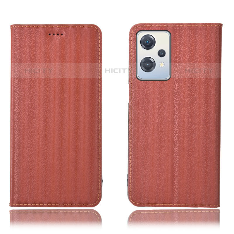 Coque Portefeuille Livre Cuir Etui Clapet H23P pour OnePlus Nord CE 2 Lite 5G Marron Plus