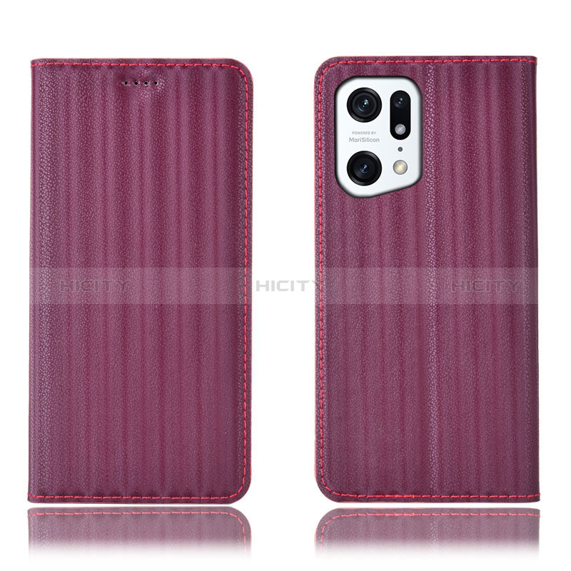 Coque Portefeuille Livre Cuir Etui Clapet H23P pour Oppo Find X5 5G Plus