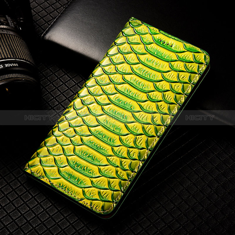 Coque Portefeuille Livre Cuir Etui Clapet H25P pour Huawei Mate 60 Pro Vert Plus