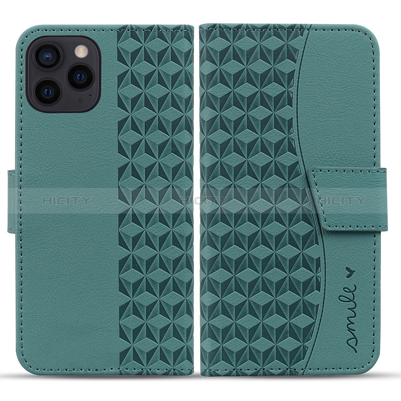 Coque Portefeuille Livre Cuir Etui Clapet HF1 pour Apple iPhone 16 Pro Max Vert Plus