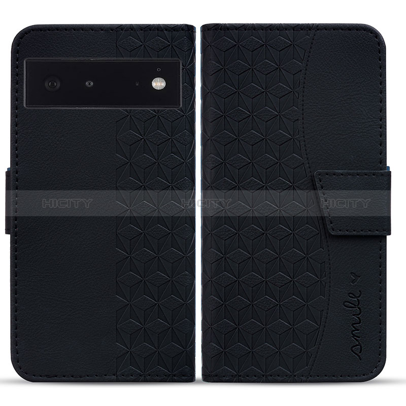 Coque Portefeuille Livre Cuir Etui Clapet HF1 pour Google Pixel 6a 5G Plus