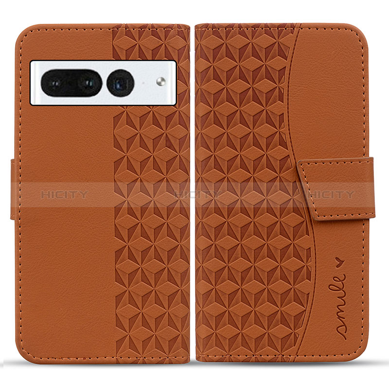 Coque Portefeuille Livre Cuir Etui Clapet HF1 pour Google Pixel 7 Pro 5G Plus