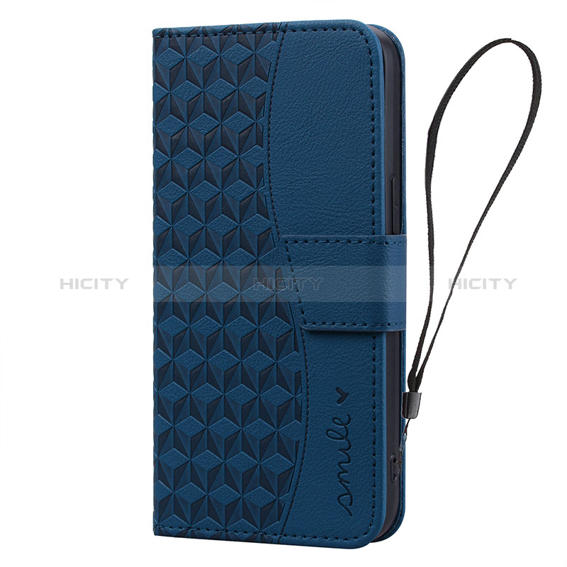 Coque Portefeuille Livre Cuir Etui Clapet HF2 pour Huawei Mate 60 Pro Bleu Plus