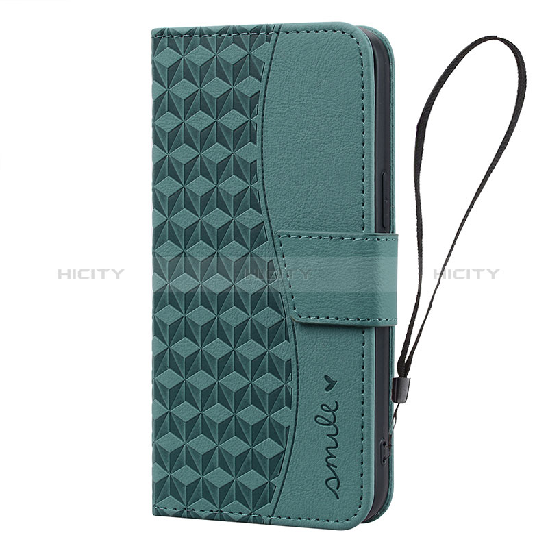 Coque Portefeuille Livre Cuir Etui Clapet HF2 pour Huawei Mate 60 Pro Vert Plus