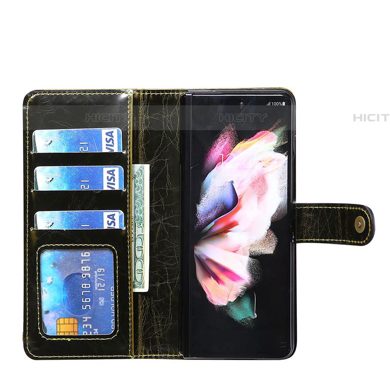 Coque Portefeuille Livre Cuir Etui Clapet JD1 pour Samsung Galaxy Z Fold4 5G Plus
