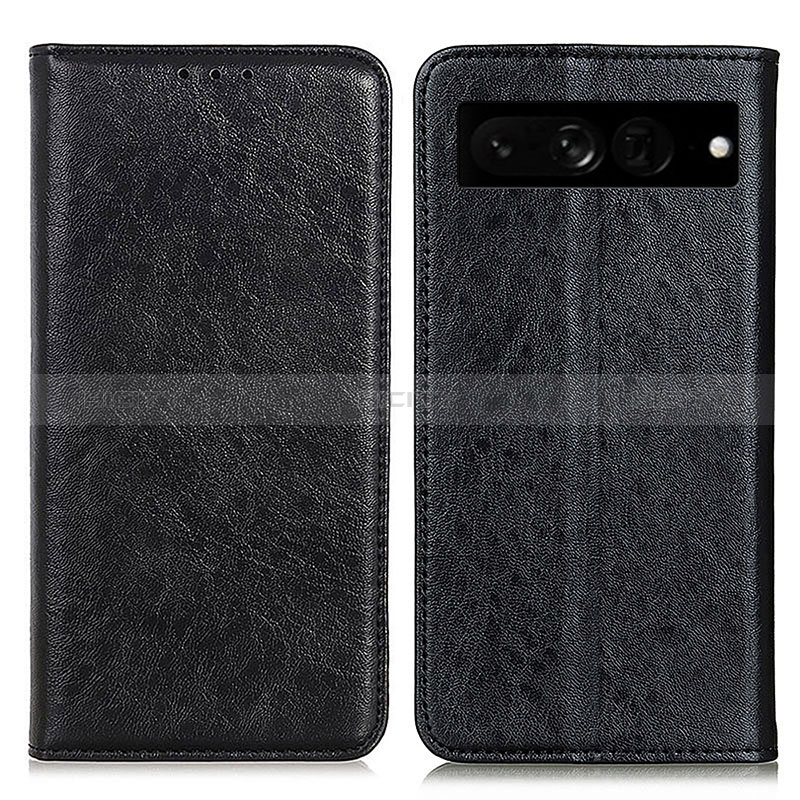 Coque Portefeuille Livre Cuir Etui Clapet K01Z pour Google Pixel 7 Pro 5G Noir Plus