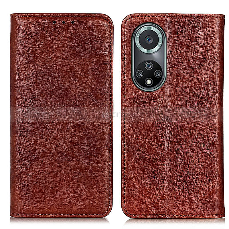 Coque Portefeuille Livre Cuir Etui Clapet K01Z pour Huawei Honor 50 Pro 5G Marron Plus