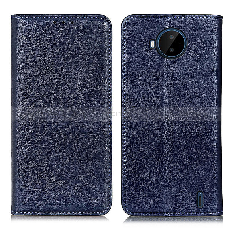 Coque Portefeuille Livre Cuir Etui Clapet K01Z pour Nokia C20 Plus Bleu Plus