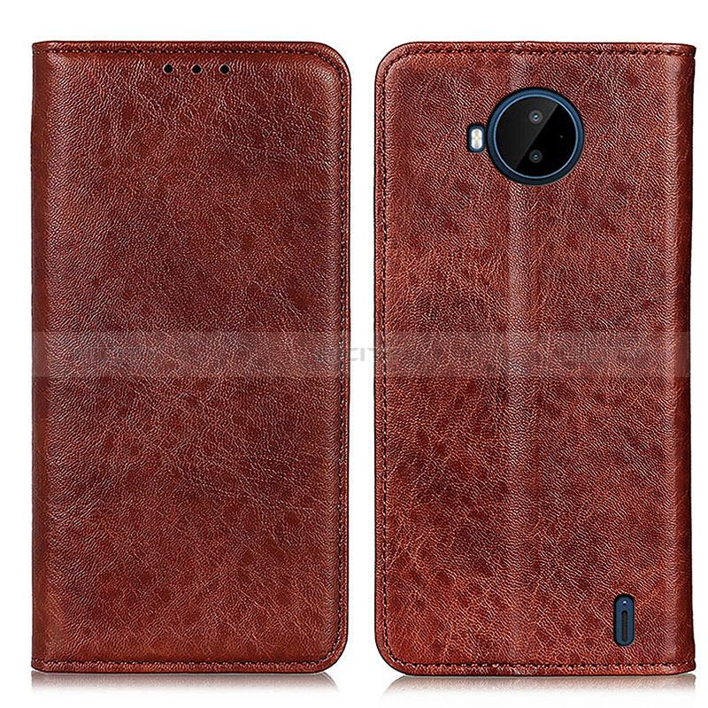 Coque Portefeuille Livre Cuir Etui Clapet K01Z pour Nokia C20 Plus Marron Plus